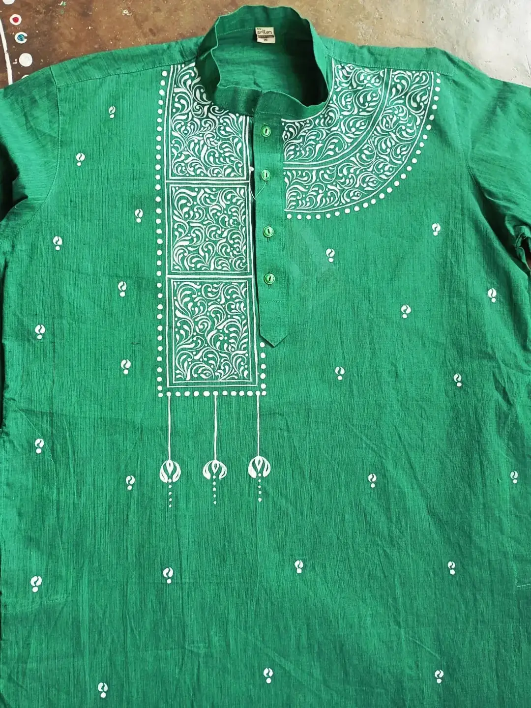 Handmade Designed Cotton Punjabi view 2