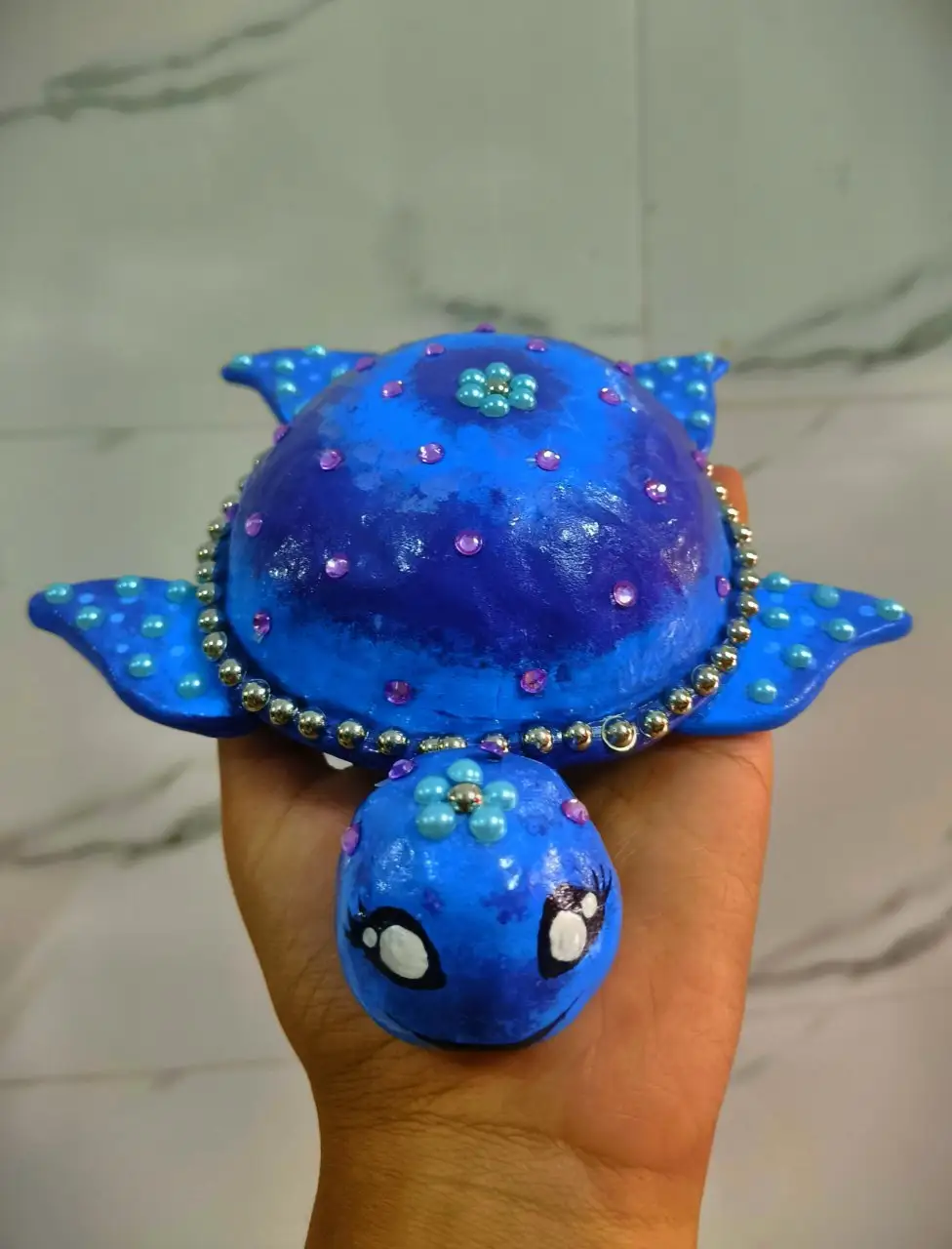 Royal Blue Decorative Turtle view 2
