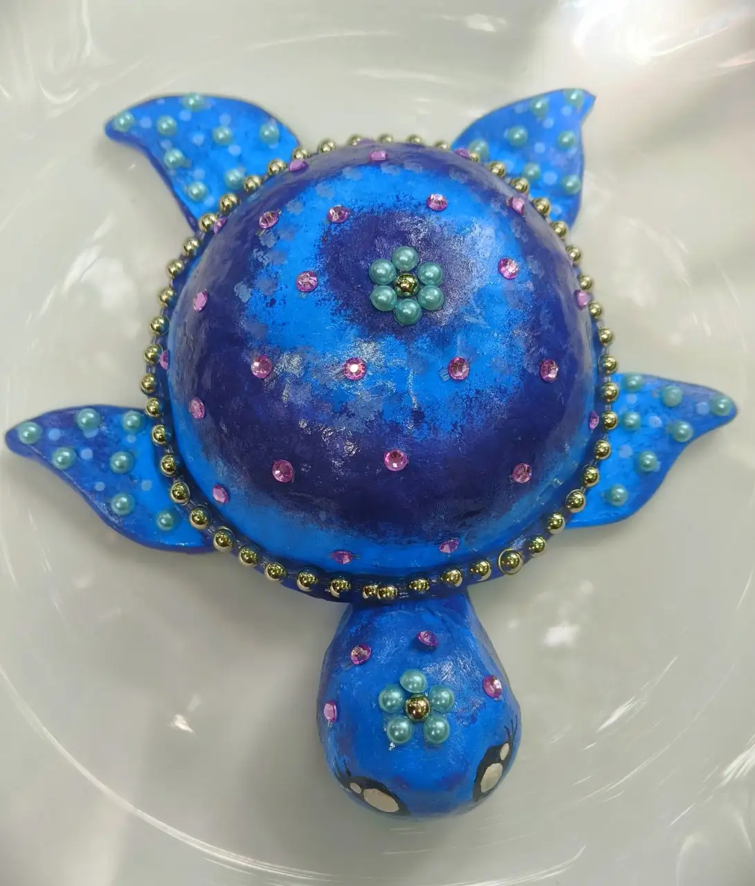 Royal Blue Decorative Turtle