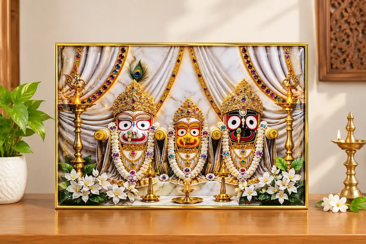 Jagannath Trio Divine Frame Showpiece